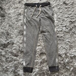 Gray and Black Striped Joggers